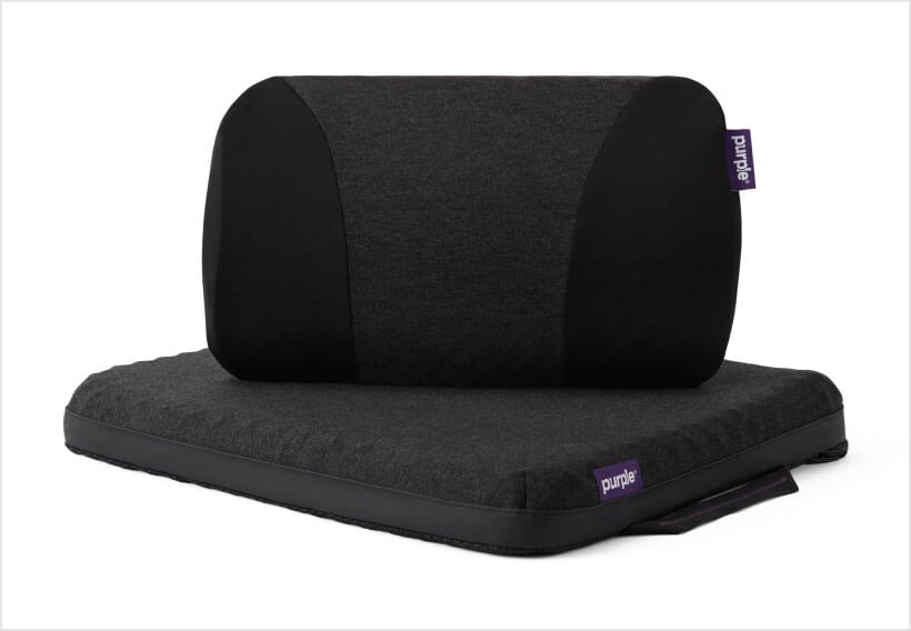 purple chair cushion