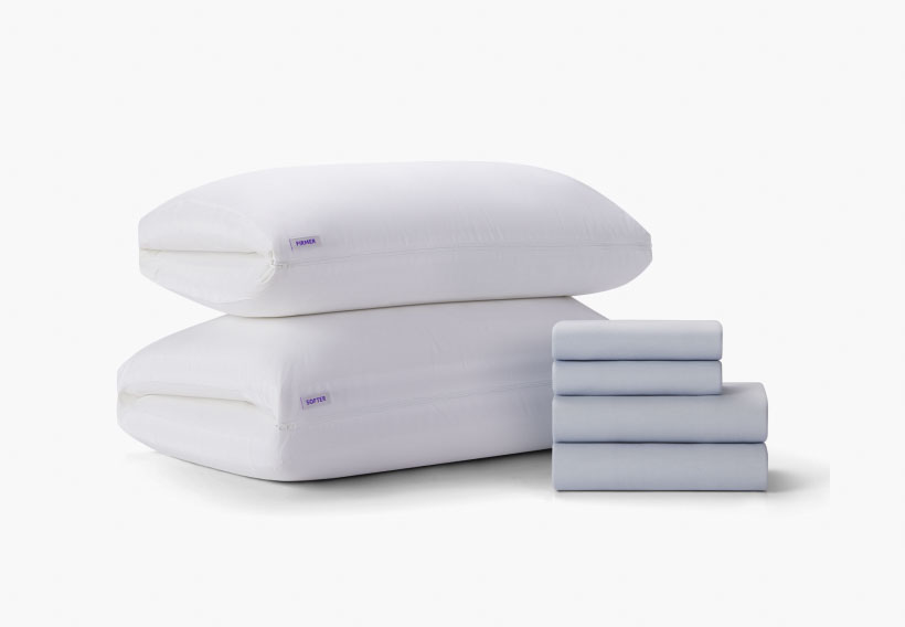 Perfect Match Bundle 2 TwinCloud Pillows + SoftStretch Sheets Set